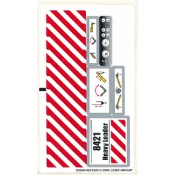 Sticker Sheet for Set 8421-1 / [No Color/Any Color]