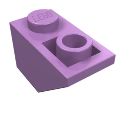 Brick Sloped Inverted 45° 2 x 1 / Medium Lavender
