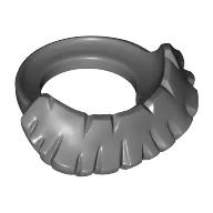 Minifig Neckwear Beard, Short / Dark Bluish Gray