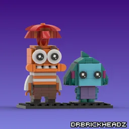 Anxiety + Envy (Inside Out 2) Brickheadz