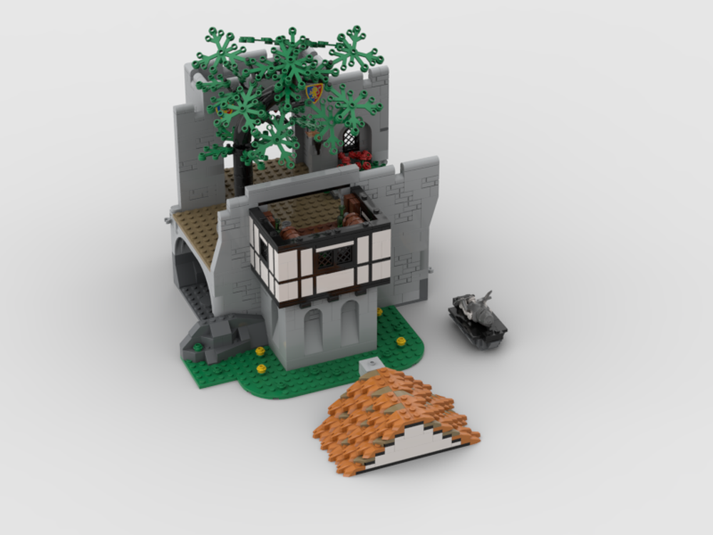 Lego Lion Knight Castle expansion The Court Yard