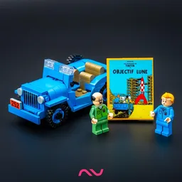 The blue Jeep (TinTin: Destination Moon)