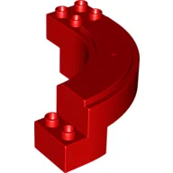 Duplo Road Section, Curve / Red