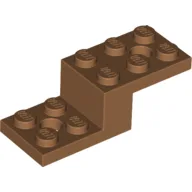Bracket 5 x 2 x 1 1/3 with Holes, Pin Bottom / Medium Nougat