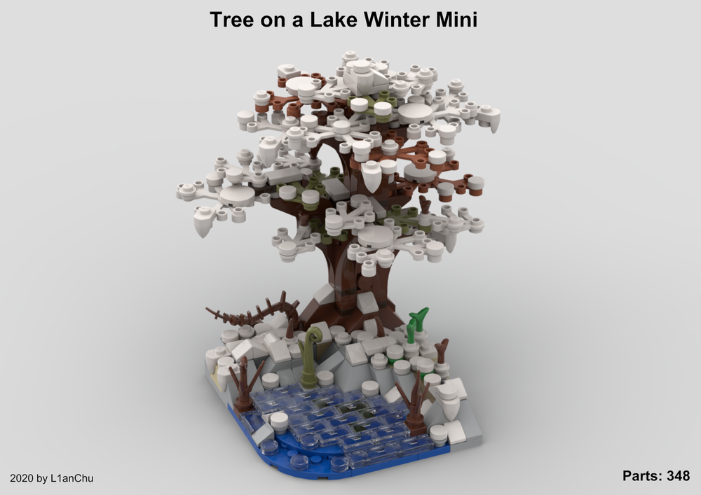 Lego Tree on a Lake Winter Mini