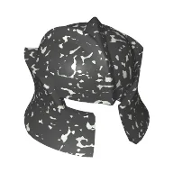 Helmet Castle with Cheek Protection Angled / Speckle Black-Silver