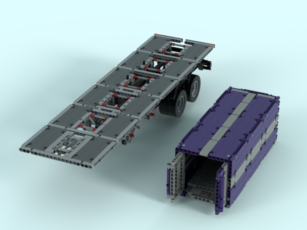 Lego Custom Container with Trailer