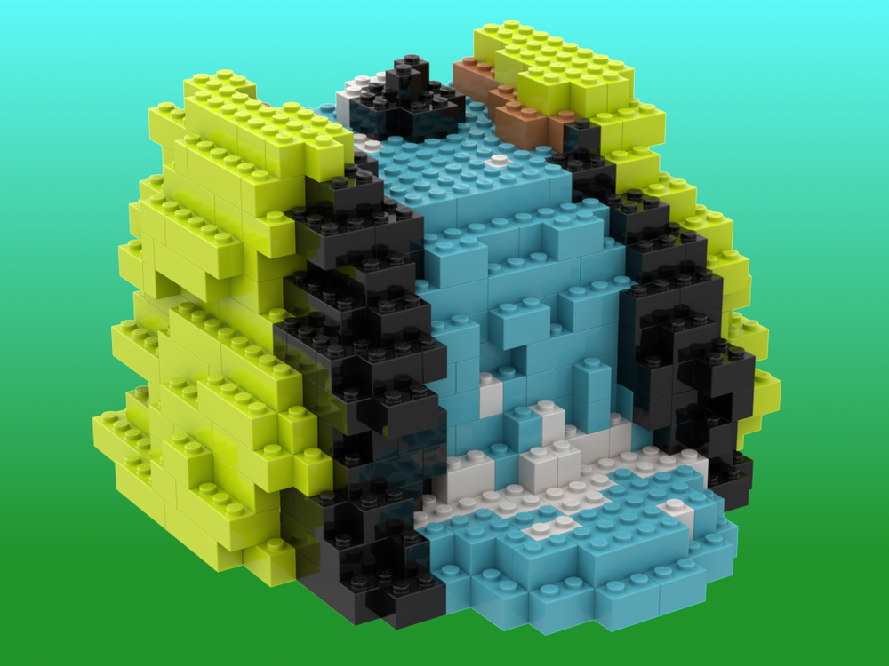 Lego Black Rock Waterfall