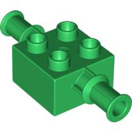 Lego Duplo Brick 2 x 2 Digger Bucket Arm Holder / Green