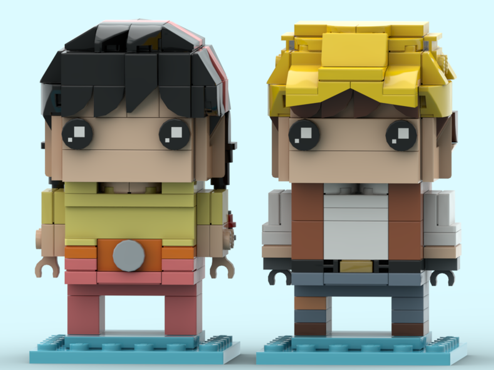 Lego Lucita & Pazu - Studio Ghibli BrickHeadz