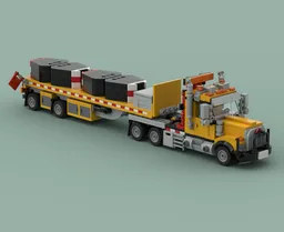 American Construction Truck and Flatbed Trailer