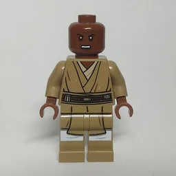 Mace Windu, Dark Tan Printed Legs, Open Mouth