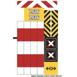 Sticker Sheet for Set 7936-1 / [No Color/Any Color]