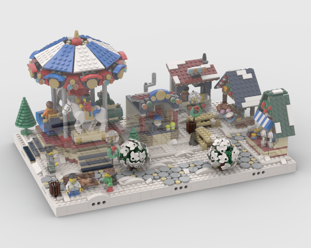 Lego Winter Village - Display for set 10235 - Winter Village Market