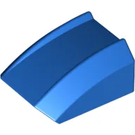 Brick Curved 2 x 2 with Lip, No Studs / Blue