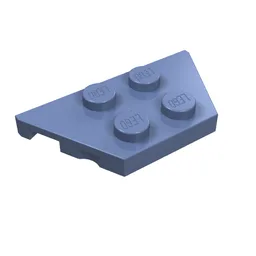 Wedge Plate 2 x 4 / Sand Blue