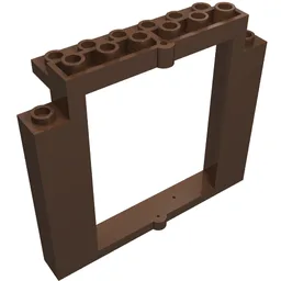 Door Frame 2 x 8 x 6 Swivel without Bottom Notches / Brown