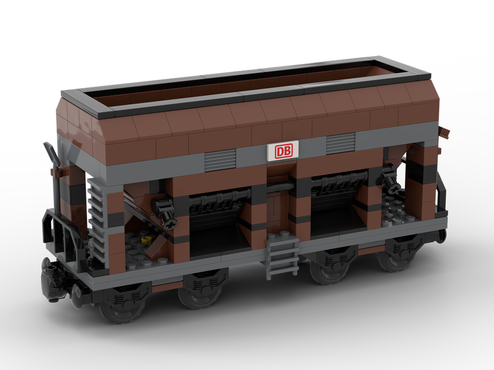 Lego Hopper Car (8w) in Reddish Brown and Dark Bluish Gray