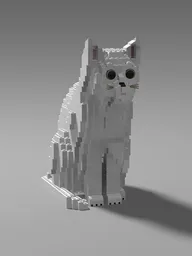 Cat sitting (life-sized)