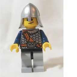 Knight, Dark Blue, Helmet, Smile