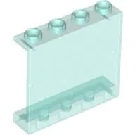 Panel 1 x 4 x 3 [Hollow Studs] / Trans-Light Blue