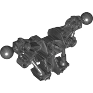 Lego Large Figure Skeletal, Torso with 2 Ball Joints (Piraka) / Pearl Dark Gray