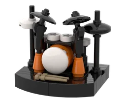 Minifig-scale Drum Kit