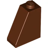 Brick Sloped 65° 2 x 1 x 2 / Reddish Brown