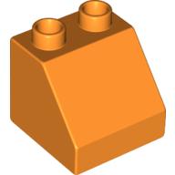 Lego Duplo Brick 2 x 2 Slope 45° / Orange