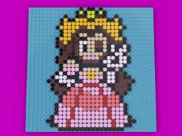 Peach as an bead picture