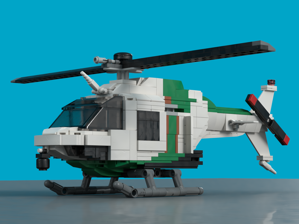 Lego Department of Fish and Wildlife (DFW) Helicopter