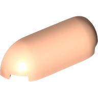 Lego Brick Round, Curved Triple 1 x 4 x 1 / Light Nougat