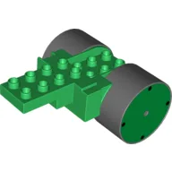 Duplo Steamroller Base Rear Roller Wheels (Roley) / Green