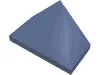 Brick Sloped 45° 2 x 1 Triple with Ovoid Bottom Pin / Sand Blue