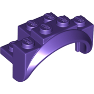 Lego Wheel Arch, Mudguard 4 x 2 x 2 1/2 / Dark Purple