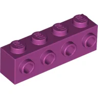 Brick Special 1 x 4 with 4 Studs on One Side / Magenta