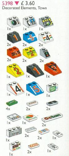 Lego Decorated Elements