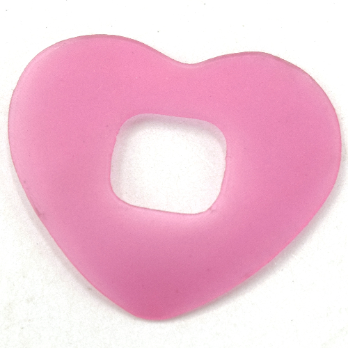 Lego Clikits Icon Accent, Heart 2 5/8 x 2 5/8 / Trans-Dark Pink