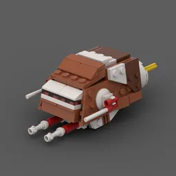 ATAT Head modification (40806 Gingerbread ATAT)