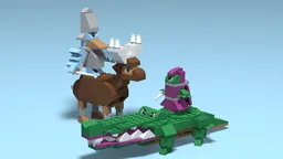 11041 Bird Knight Versus Gator Master