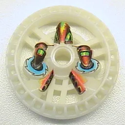 Technic Disc 5 x 5 Notched, Twin Saw Print / Glow In Dark Opaque
