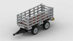 farm trailer with gridwalls