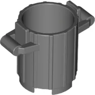 Trash Can with 2 Cover Holders / Dark Bluish Gray