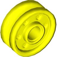 Lego Wheel 18 x 8 with Fake Bolts and Deep Spokes with Inner Ring / Vibrant Yellow