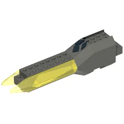 Light and Sound Unit, Insectoid Tail 4 x 20 x 3 / Dark Gray