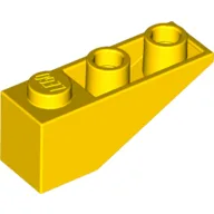Brick Sloped Inverted 33° 3 x 1 with Internal Stopper and No Front Stud Connection / Yellow