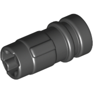 Lego Large Figure Weapon Lightsaber Hilt Half 2L with Axle Hole / Black