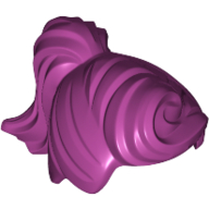 Lego Hair Ponytail and Fringe / Magenta