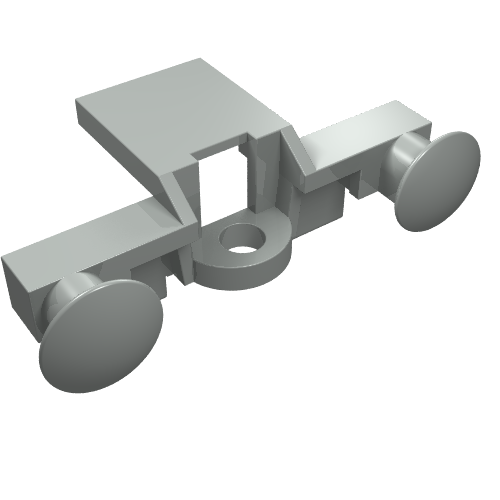 Lego Train Buffer Beam / Light Gray