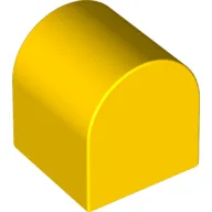 Duplo Brick 2 x 2 x 2 Curved Top / Yellow